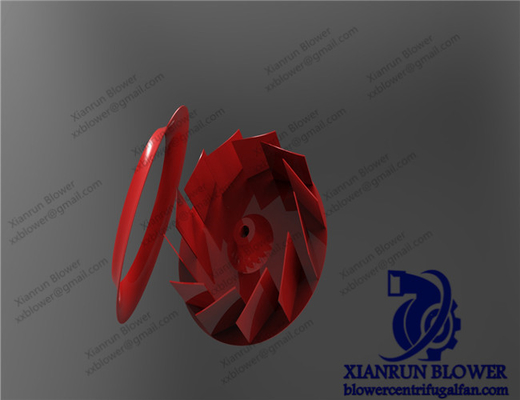 ผืนทนการสวมใส่ Of Centrifugal Fan Impeller การรักษาพิเศษ Centrifugal Fan Accessories ล้อหมุนหมุนหมุนหันหลัง