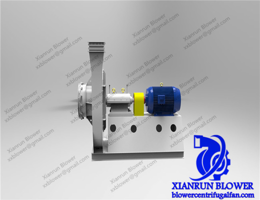 โบลเวอร์พัดลมเรเดียลแบบแรงเหวี่ยงเหล็กกล้าคาร์บอน 800 - 90000m3 / H สำหรับแก๊สที่มีฤทธิ์กัดกร่อน