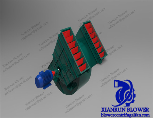 Induced Draft Double Inlet Blower Fan แรงดันสูงสำหรับอุตสาหกรรมไอเสีย