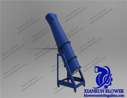 พัดลมแกนอุตสาหกรรมแบบท่อ 112pa - 2015pa Stainless Steel For Cement Kiln
