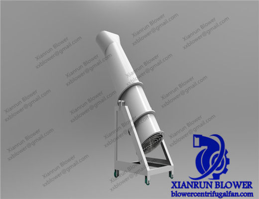 พัดลมแกนอุตสาหกรรมที่ให้การเคลื่อนไหวของอากาศและการทํางานในการเย็นสําหรับการเย็นหมุนและการใช้งานกระบอกเตาปูนซีเมนต์