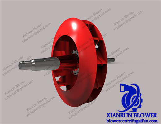 โรงงานปูนซิเมนต์ Centrifugal Blower Impeller 400mm-3500mm Wear Resisting