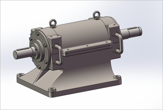 Q345 ชิ้นส่วนพัดลมแบบแรงเหวี่ยง Airfoil Impellers Silencers แบริ่งโรเตอร์ Cone Rotor Bearing Box