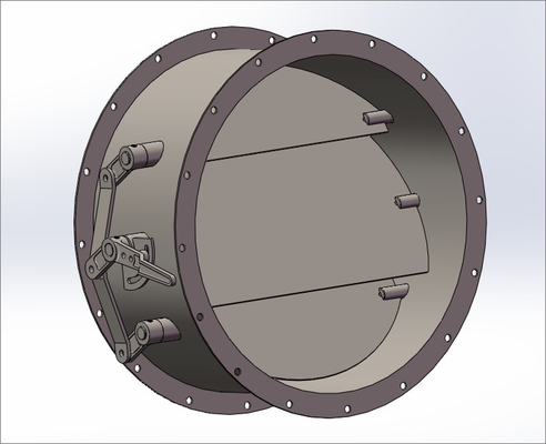 Q345 ชิ้นส่วนพัดลมแบบแรงเหวี่ยง Airfoil Impellers Silencers แบริ่งโรเตอร์ Cone Rotor Bearing Box