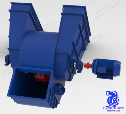 5 - 350KW พัดลมอุตสาหกรรมแบบกำหนดเอง 220V 660V สำหรับเก็บฝุ่น