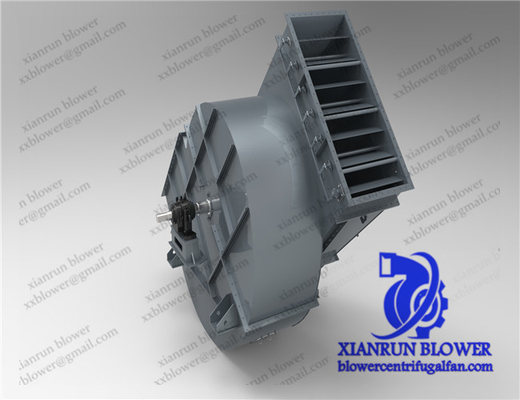 800 - 90000m3 / H Single Inlet พัดลมแบบแรงเหวี่ยง Blower แบริ่งวงแหวนด้านใน Fixed Nut