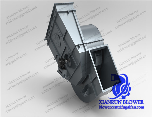800 - 90000m3 / H Single Inlet พัดลมแบบแรงเหวี่ยง Blower แบริ่งวงแหวนด้านใน Fixed Nut