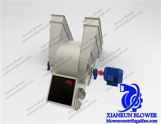 90-3500mm Double Inlet Centrifugal Fan Blower F Model สำหรับการผลิตซีเมนต์