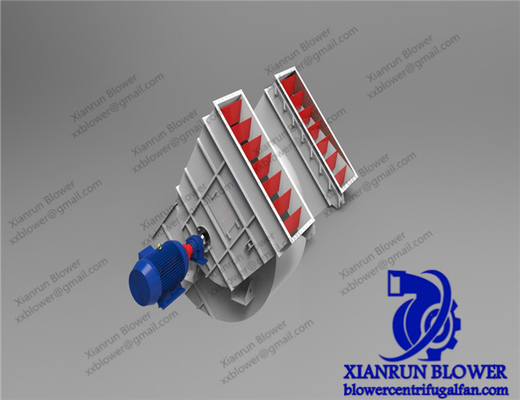 90-3500mm Double Inlet Centrifugal Fan Blower F Model สำหรับการผลิตซีเมนต์